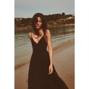 Zara lace insert midi dress